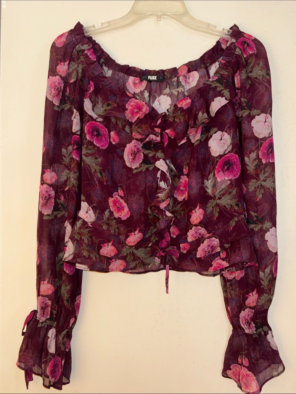 Paige Lanea Floral Ruffle Blouse - Picture 5 of 9
